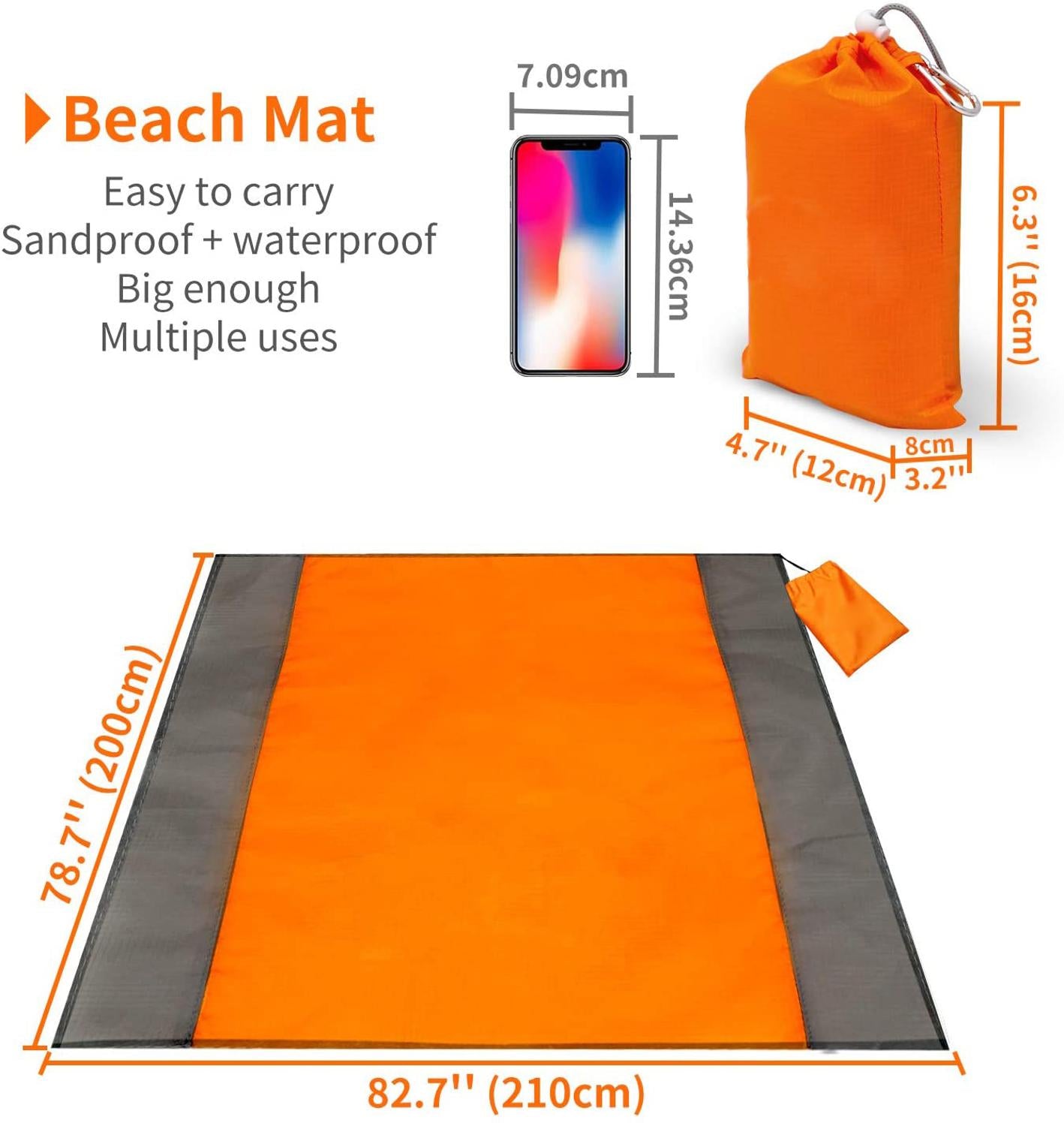 Sandproof  Beach, Camping, Picnic Mat